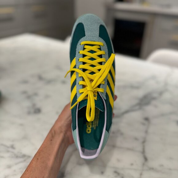 SL 72 OG Shoes | Women's size US 7.5 or 6 UK | Collegiate green / yellow strip - Picture 3 of 5